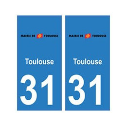 31 Toulouse ville autocollant plaque blason stickers