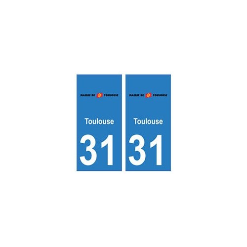 31 Toulouse ville autocollant plaque blason stickers
