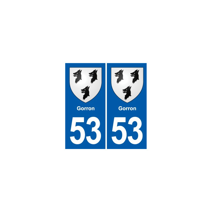 53 Mayenne blason autocollant plaque stickers ville