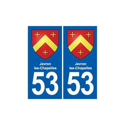 53 Mayenne blason autocollant plaque stickers ville
