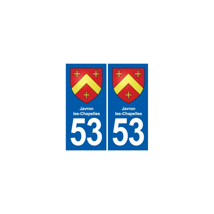 53 Mayenne blason autocollant plaque stickers ville