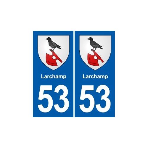 53 Mayenne blason autocollant plaque stickers ville