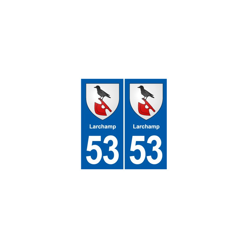 53 Mayenne blason autocollant plaque stickers ville