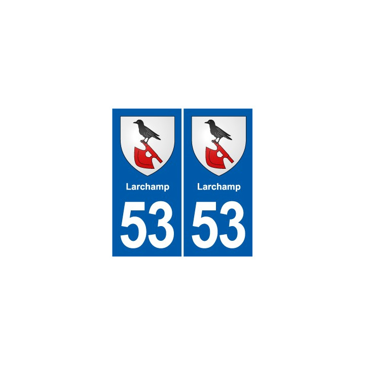 53 Mayenne blason autocollant plaque stickers ville