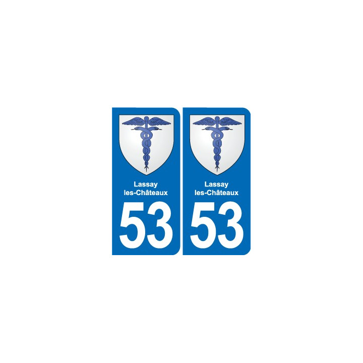 53 Mayenne blason autocollant plaque stickers ville