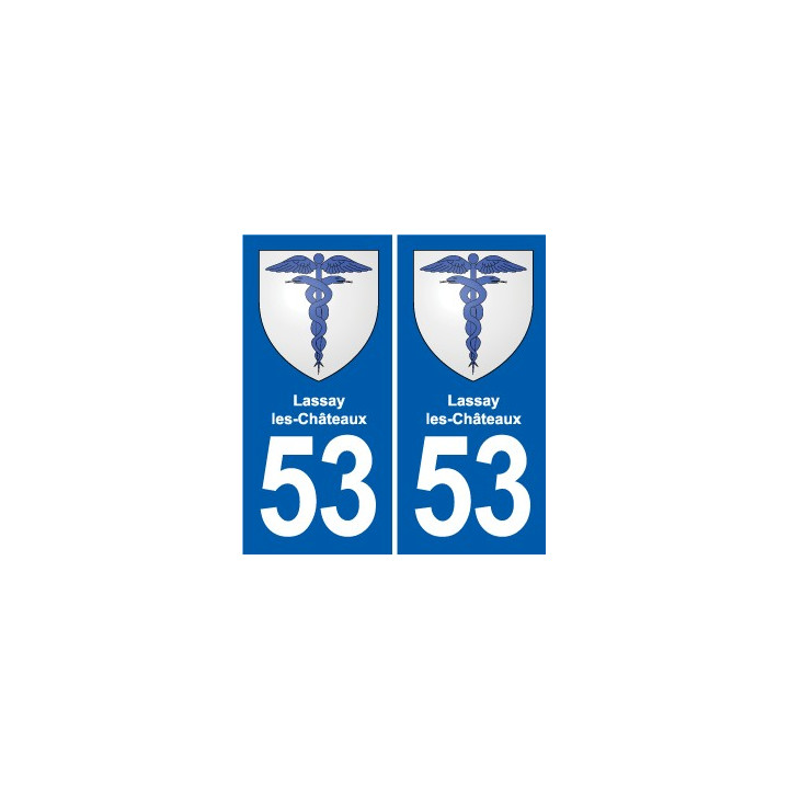 53 Mayenne blason autocollant plaque stickers ville