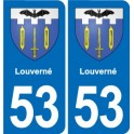 53 Mayenne blason autocollant plaque stickers ville