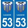 53 Mayenne blason autocollant plaque stickers ville