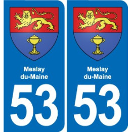53 Mayenne blason autocollant plaque stickers ville
