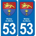 53 Mayenne blason autocollant plaque stickers ville