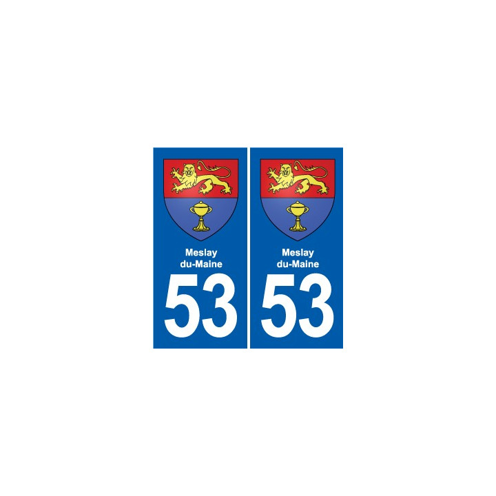 53 Mayenne blason autocollant plaque stickers ville