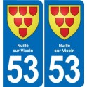 53 Mayenne blason autocollant plaque stickers ville