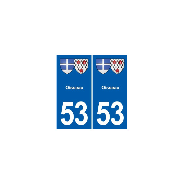 53 Mayenne blason autocollant plaque stickers ville