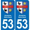 53 Mayenne blason autocollant plaque stickers ville