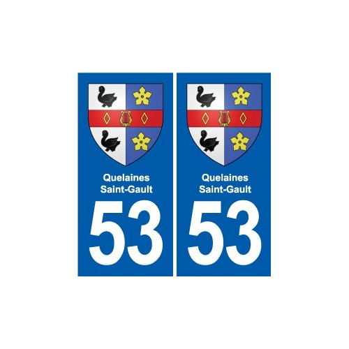 53 Mayenne blason autocollant plaque stickers ville