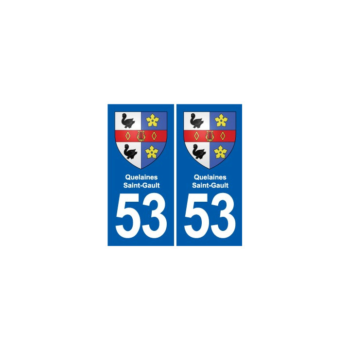 53 Mayenne blason autocollant plaque stickers ville