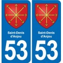 53 Mayenne blason autocollant plaque stickers ville