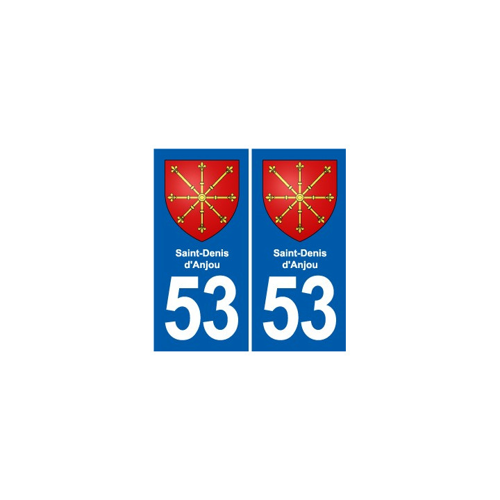 53 Mayenne blason autocollant plaque stickers ville