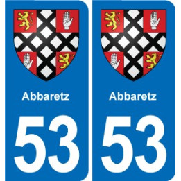 53 Mayenne blason autocollant plaque stickers ville