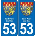 53 Mayenne blason autocollant plaque stickers ville