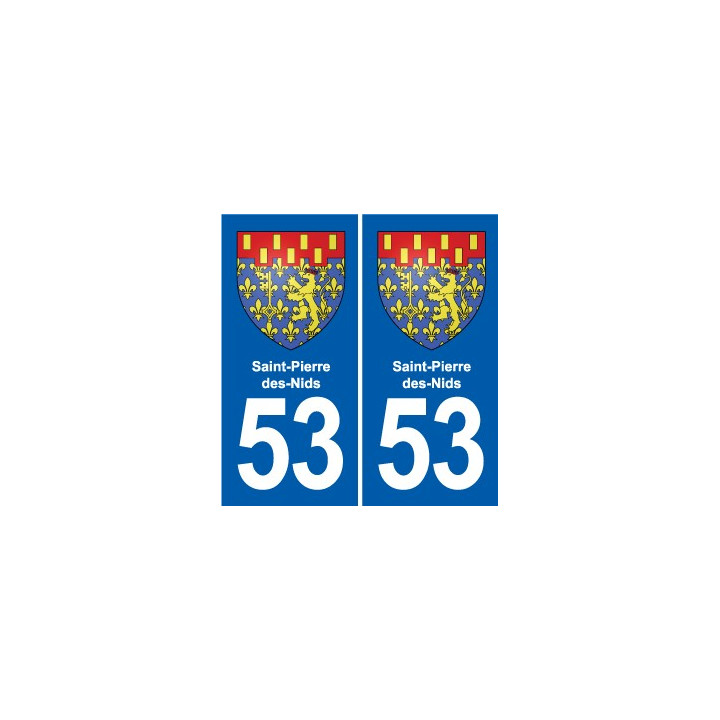 53 Mayenne blason autocollant plaque stickers ville