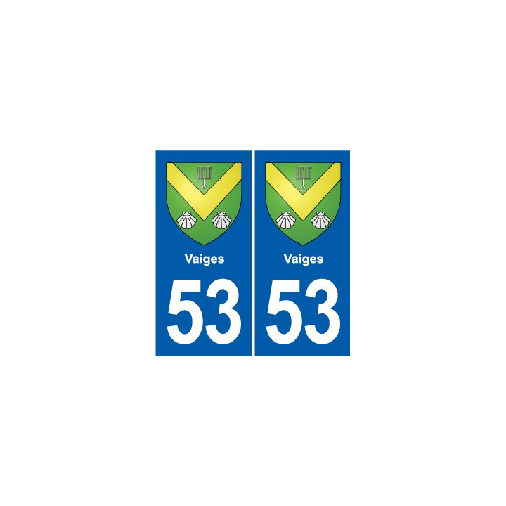 53 Mayenne blason autocollant plaque stickers ville