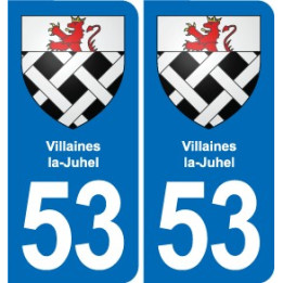53 Mayenne blason autocollant plaque stickers ville