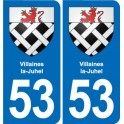 53 Mayenne blason autocollant plaque stickers ville