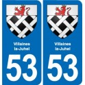 53 Mayenne blason autocollant plaque stickers ville