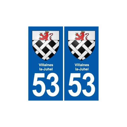 53 Mayenne blason autocollant plaque stickers ville