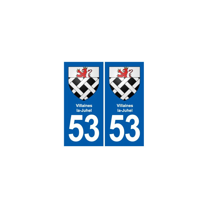53 Mayenne blason autocollant plaque stickers ville