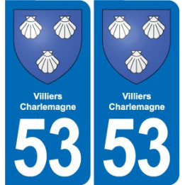 53 Mayenne blason autocollant plaque stickers ville