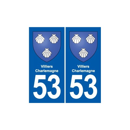 53 Mayenne blason autocollant plaque stickers ville