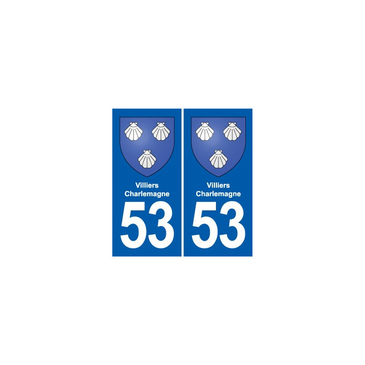 53 Mayenne blason autocollant plaque stickers ville
