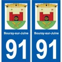64 Hendaye sticker plate registration city