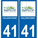 64 Hendaye sticker plate registration city