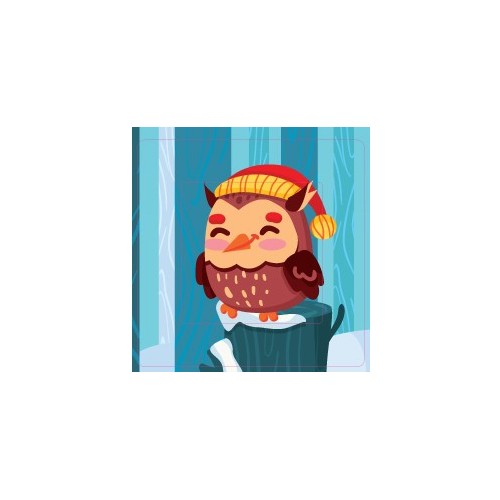 Le Hibou sticker autocollant interrupteur