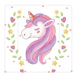 Licorne sticker autocollant interrupteur