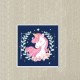 Flowery licorne sticker autocollant interrupteur