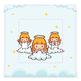 Anges sticker autocollant interrupteur