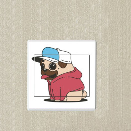 Chien sticker autocollant interrupteur