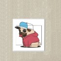 Chien sticker autocollant interrupteur