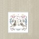 Amour de oiseau sticker autocollant interrupteur