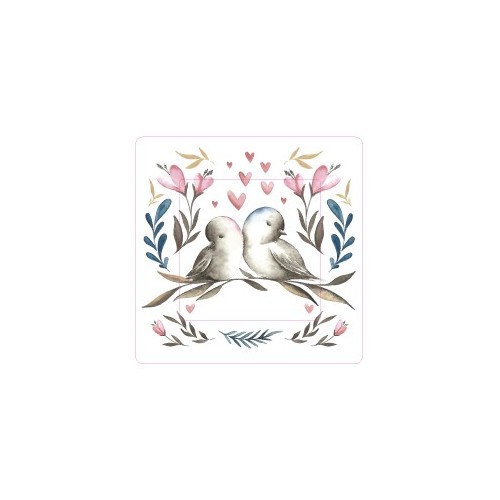 Amour de oiseau sticker autocollant interrupteur