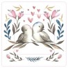 Amour de oiseau sticker autocollant interrupteur