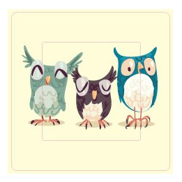 Chouettes hiboux sticker autocollant interrupteur