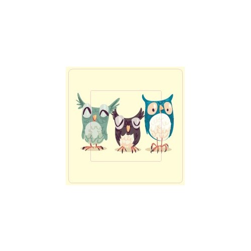 Chouettes hiboux sticker autocollant interrupteur