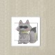 Renard sticker autocollant interrupteur