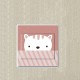 Chat sticker autocollant interrupteur