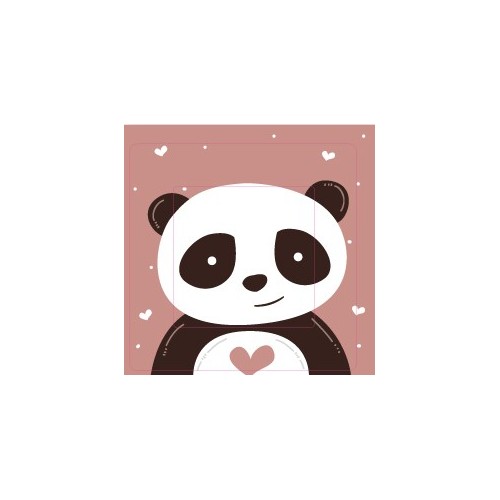 panda sticker autocollant interrupteur
